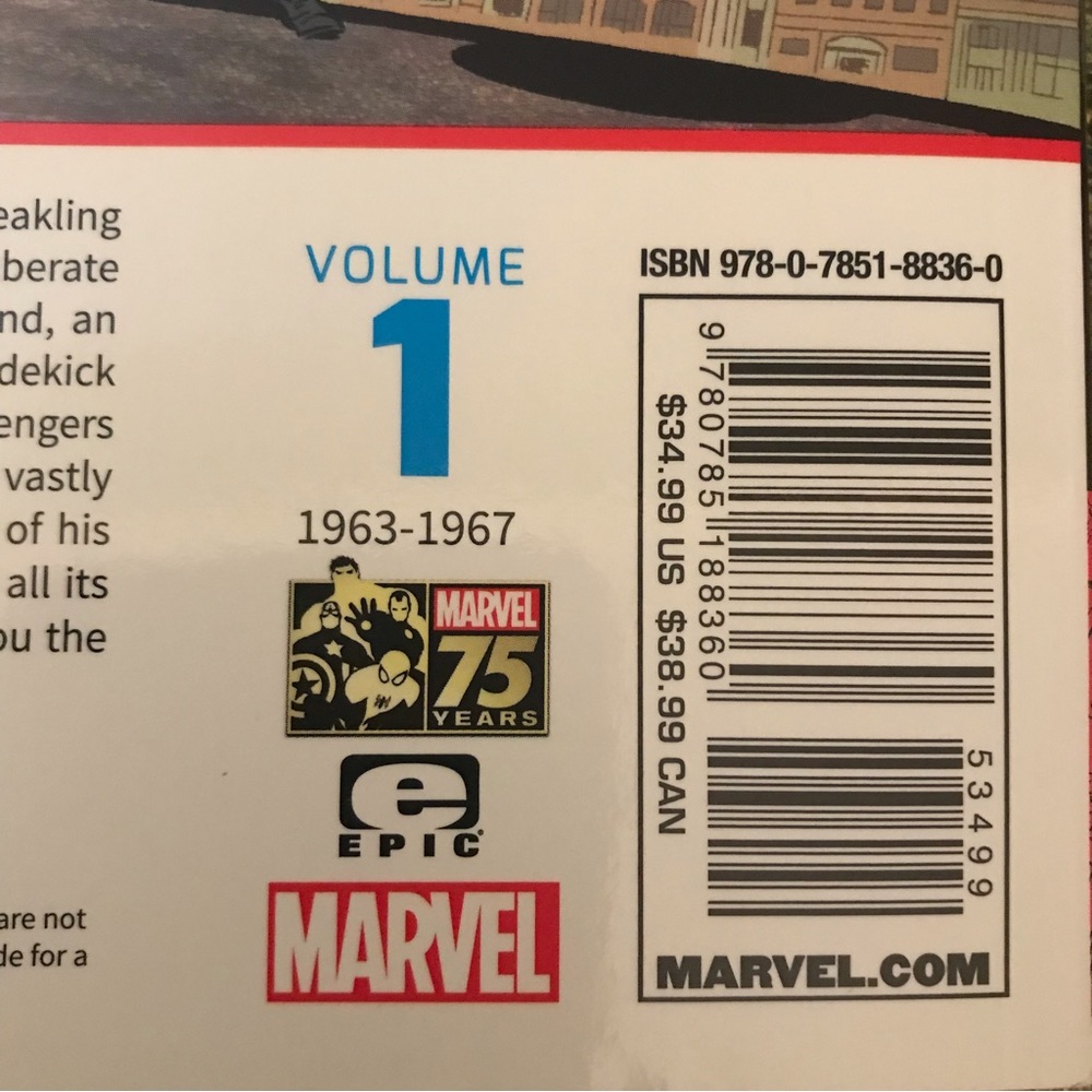 Captain America Lives Again Epic Collection Comic Book - Volume 1 - 1963-1967 - Picture 5 of 8